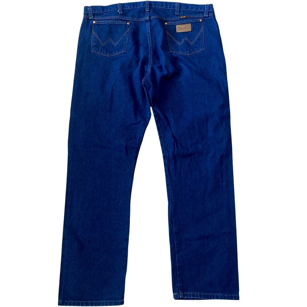 Wrangler Men 46X34 Denim Blue Jeans 13MWZ Western Rodeo Cowboy cut Original Fit